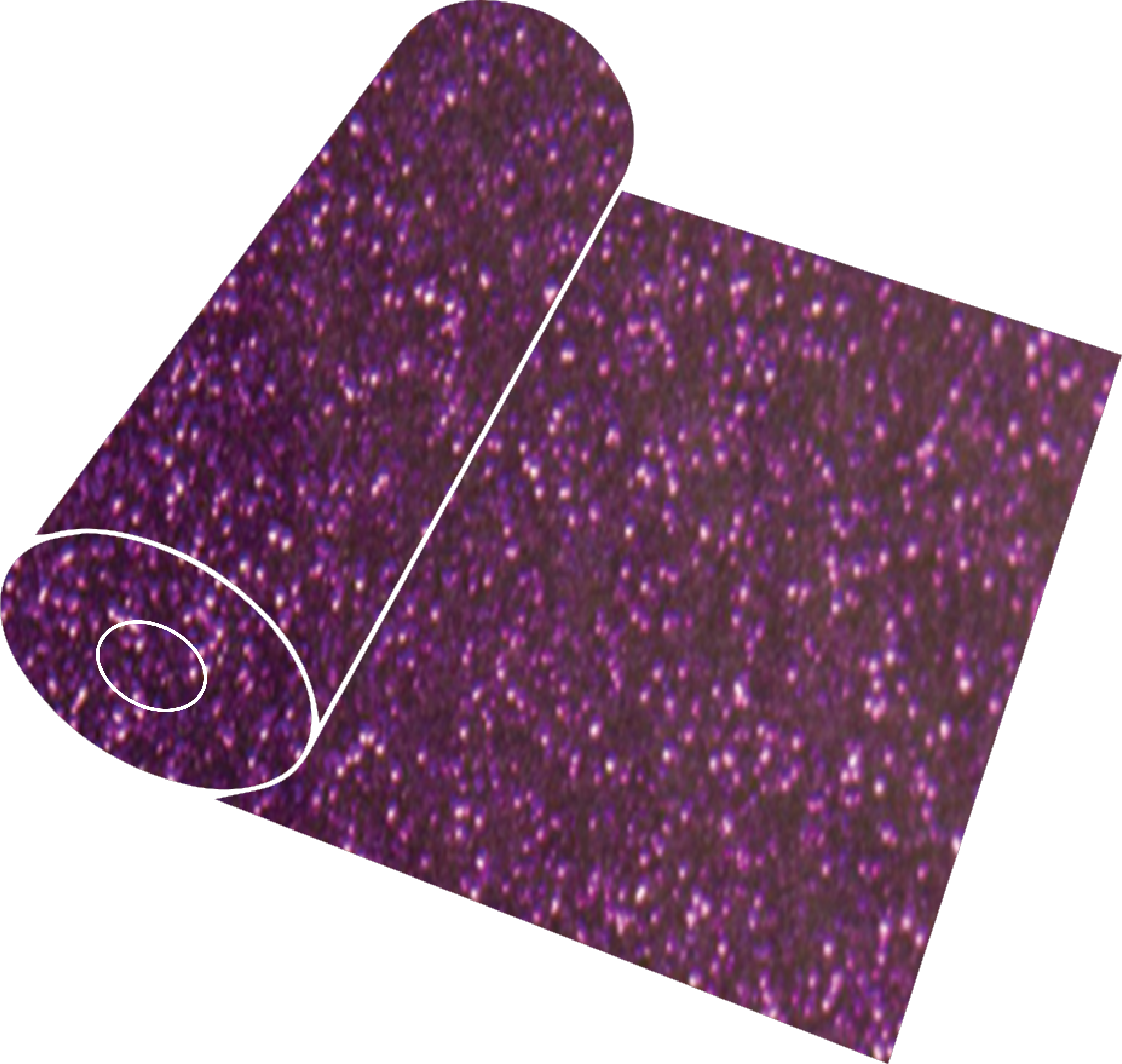 20" Purple Glitter Roll - Southeastern Craft Supply (3864x3684), Png Download