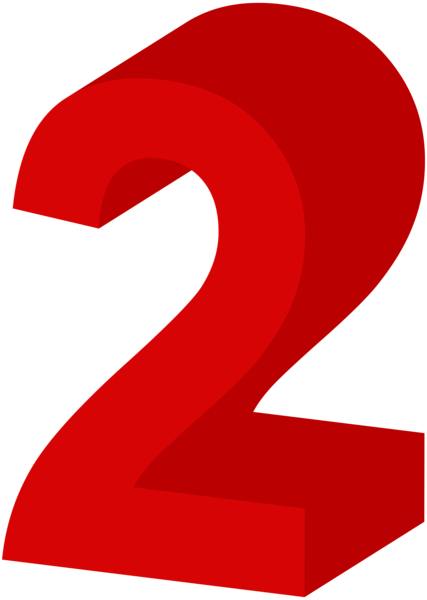0, - Number Two Clipart (427x600), Png Download