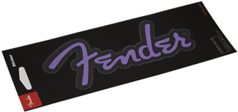 Fender Logo Sticker - Fender Logo Sticker Glitter Purple (350x350), Png Download