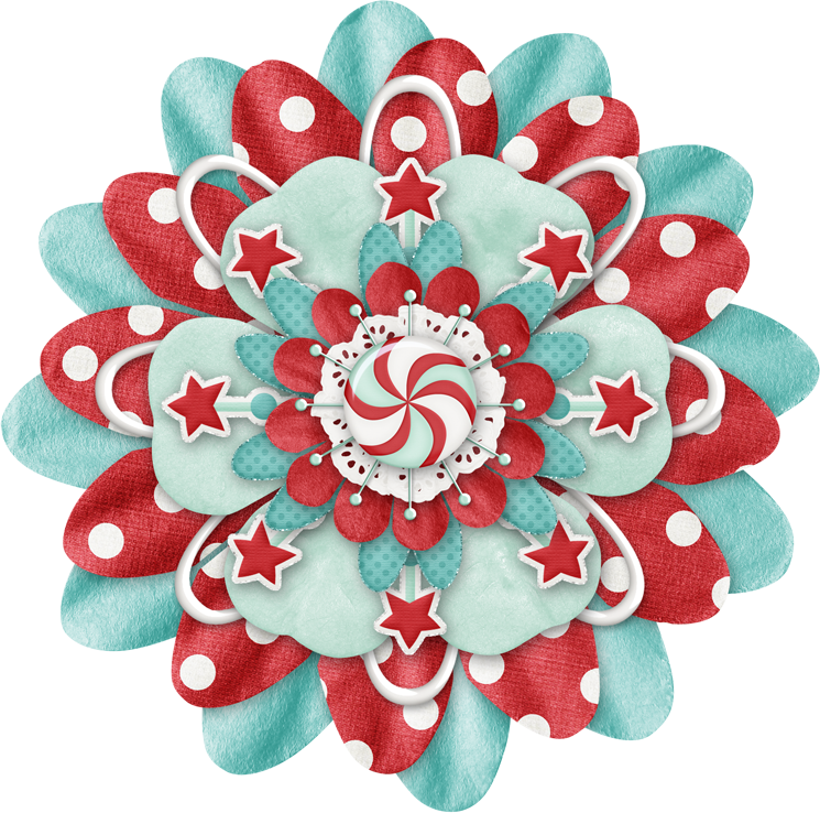 Christmas Time, Winter Christmas, Merry Christmas, - Clip Art Flowers For Scrapbook (745x738), Png Download