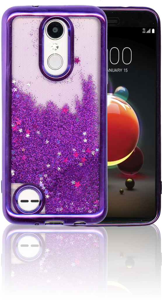 Lg Aristo 2 Mm Electroplated Water Glitter Case With - Lg Aristo (561x1024), Png Download