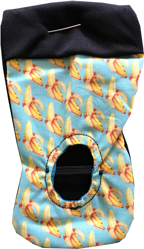 Half Peeled Bananas On A Light Blue Background - Banana (768x1024), Png Download