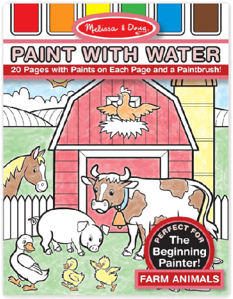 Melissa & Doug Farm Animals Paint With Water - Melissa & Doug Paint With Water - Farm Animals (700x700), Png Download