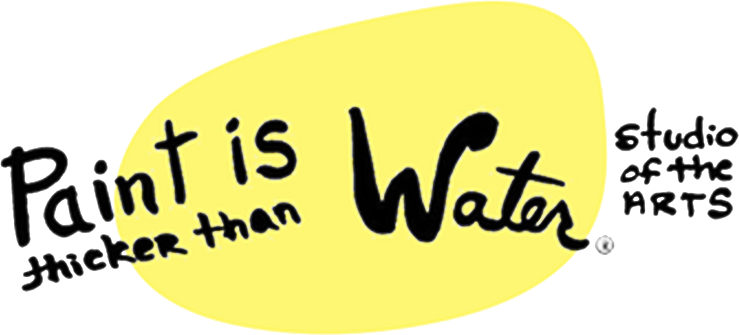 Paint Is Thicker Than Water - Blood Is Thicker Than Water (3600x1606), Png Download