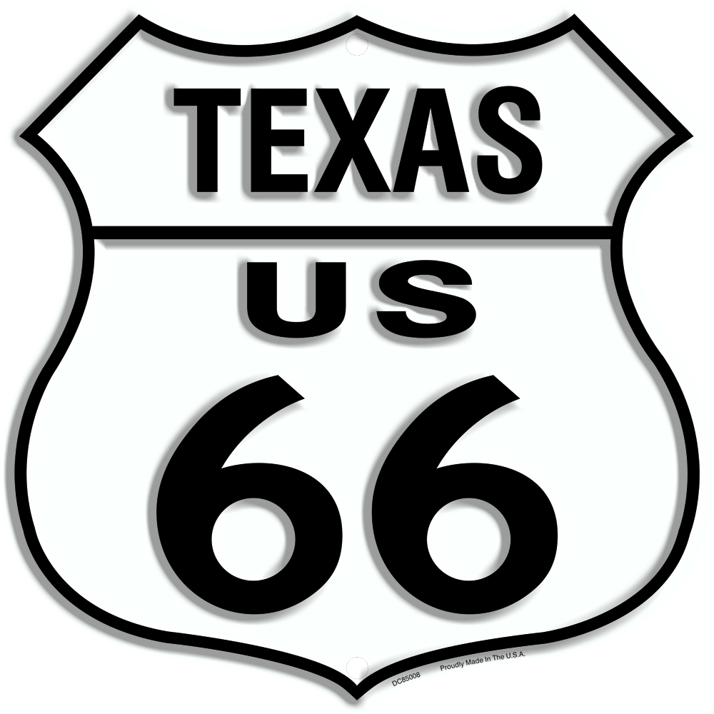 Texas Route - Route 66 Illinois Sign (1000x1000), Png Download