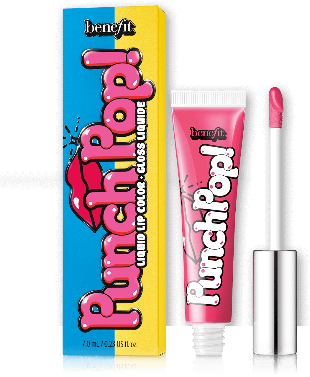 Punch Pop Liquid Lip Color Contains Vitamin E For Soft, - Benefit Cosmetics Punch Pop (1220x1380), Png Download