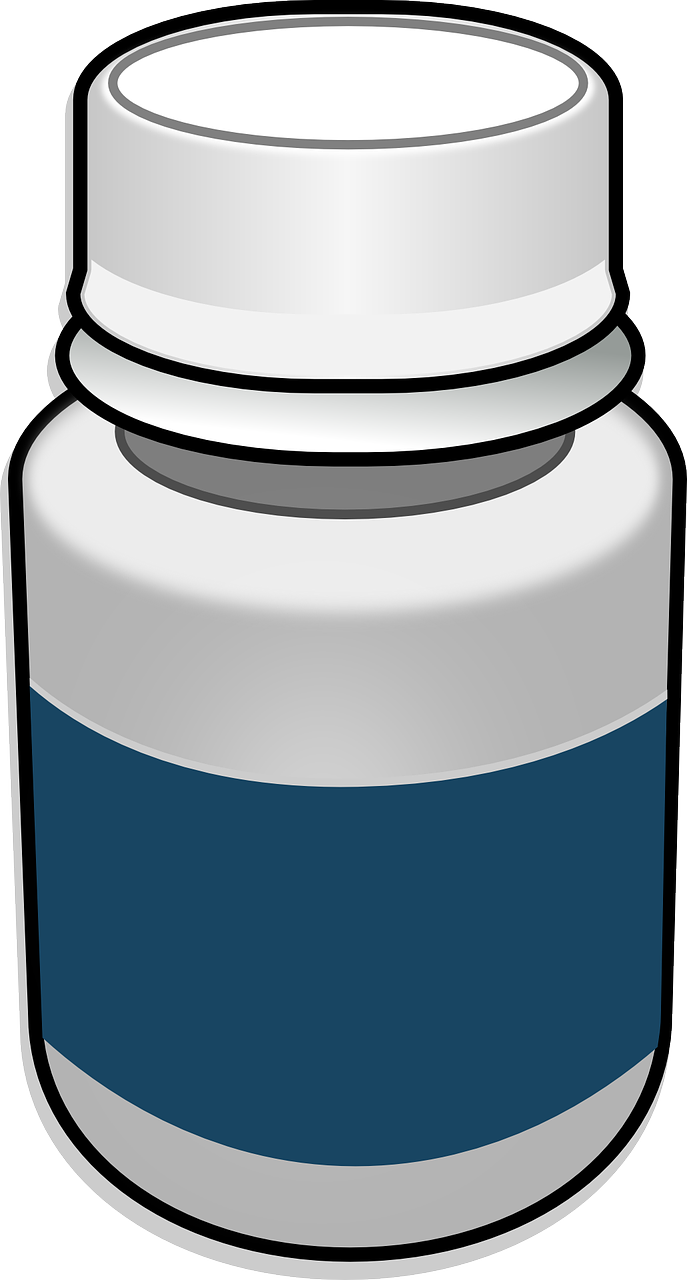 Download Free Printable Clipart And Coloring Pages - Transparent Background Medicine Bottle Clipart (687x1280), Png Download