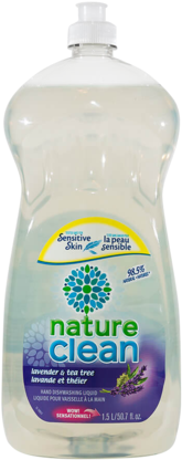 Dishwashing Liquid - 1 - 5l - Lavender And Tea Tree - Nature Clean Laundry Liquid - Lavender (480x480), Png Download