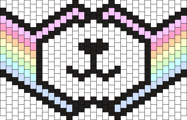 Pastel Rainbow Bear Kandi Mask - Kandi Mask Bear (652x420), Png Download