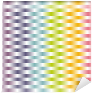 Woven Background In Pastel Rainbow Color Pattern Wall - Art Paper (400x400), Png Download