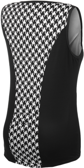 3321p Houndstooth Black Back - Natura Mamae Bebe Trocador (620x620), Png Download