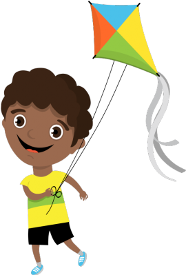 O Céu Vai Ficar Mais Colorido - Soltando Pipa Png (400x400), Png Download