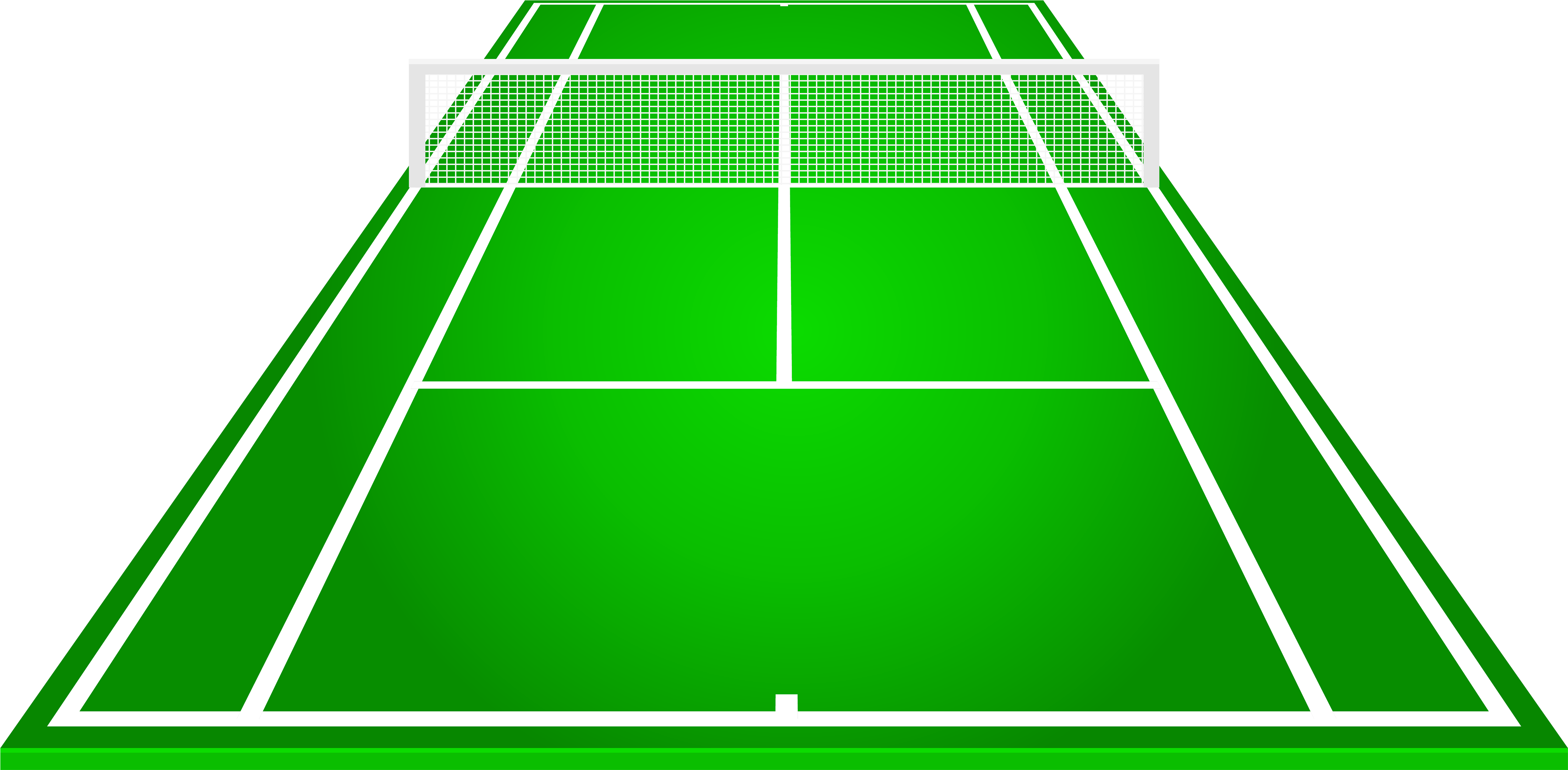 Tennis Court Png Clipart - Pista De Tenis Dibujo (5000x2452), Png Download