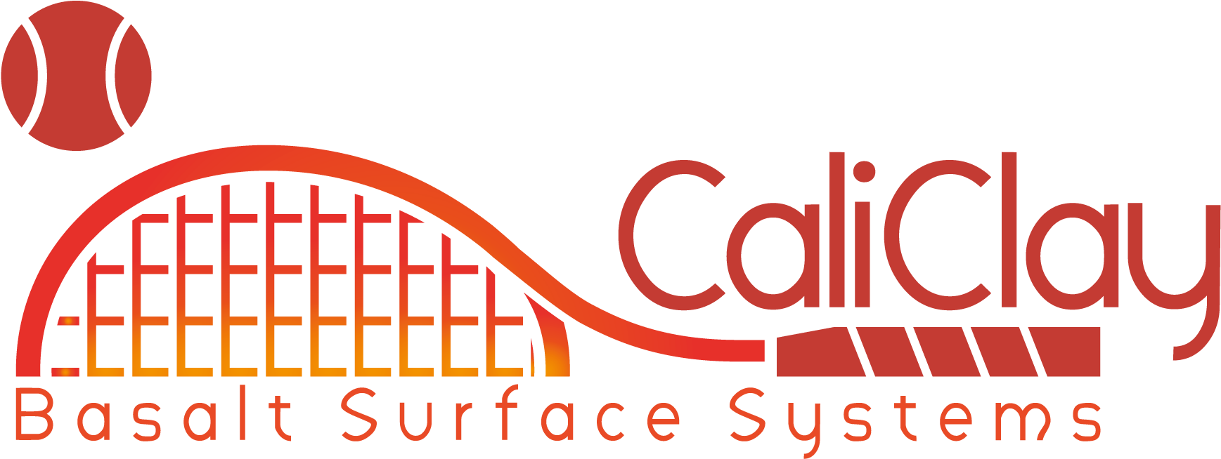Caliclay Tennis Court System - Logo (1861x792), Png Download