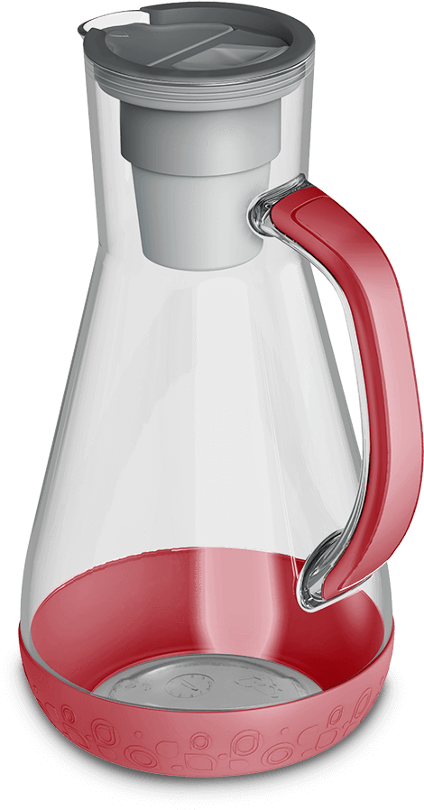 64 Oz Pitcher Red With Filter - Blue (1250x1250), Png Download