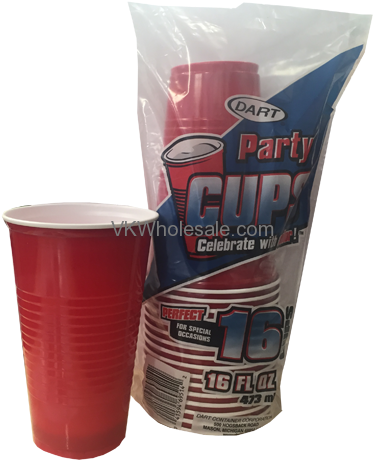 Dart Plastic Red Party Cups Wholesale - Cup (500x500), Png Download