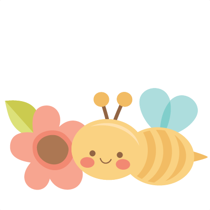 Bee Svg Cuts Scrapbook Cut File Cute Clipart Files - Cricut (432x432), Png Download