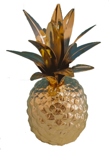 Pineapple Gold Candle Holder - Centimetre (500x500), Png Download