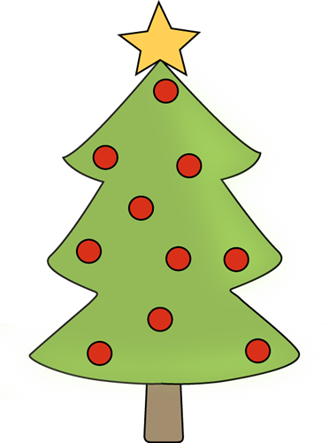 Simple Christmas Tree Clipart Quoteseverydaywebsite - Happy Cartoon Christmas Tree (372x500), Png Download