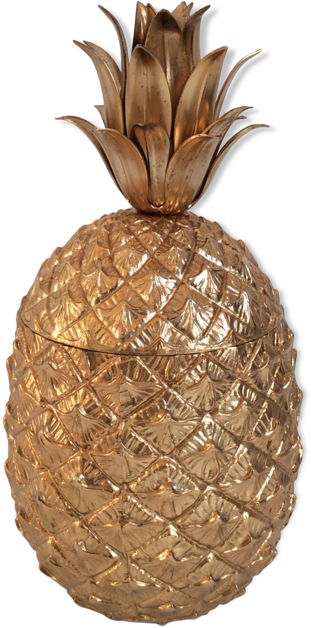 Mauro Manetti Gold Pineapple Ice Bucket - Pineapple (1457x1457), Png Download