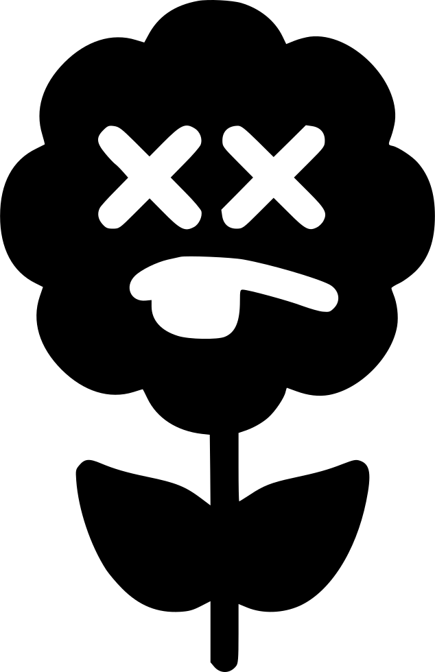 Dead Flower - - Sunflower Icon Png (634x980), Png Download
