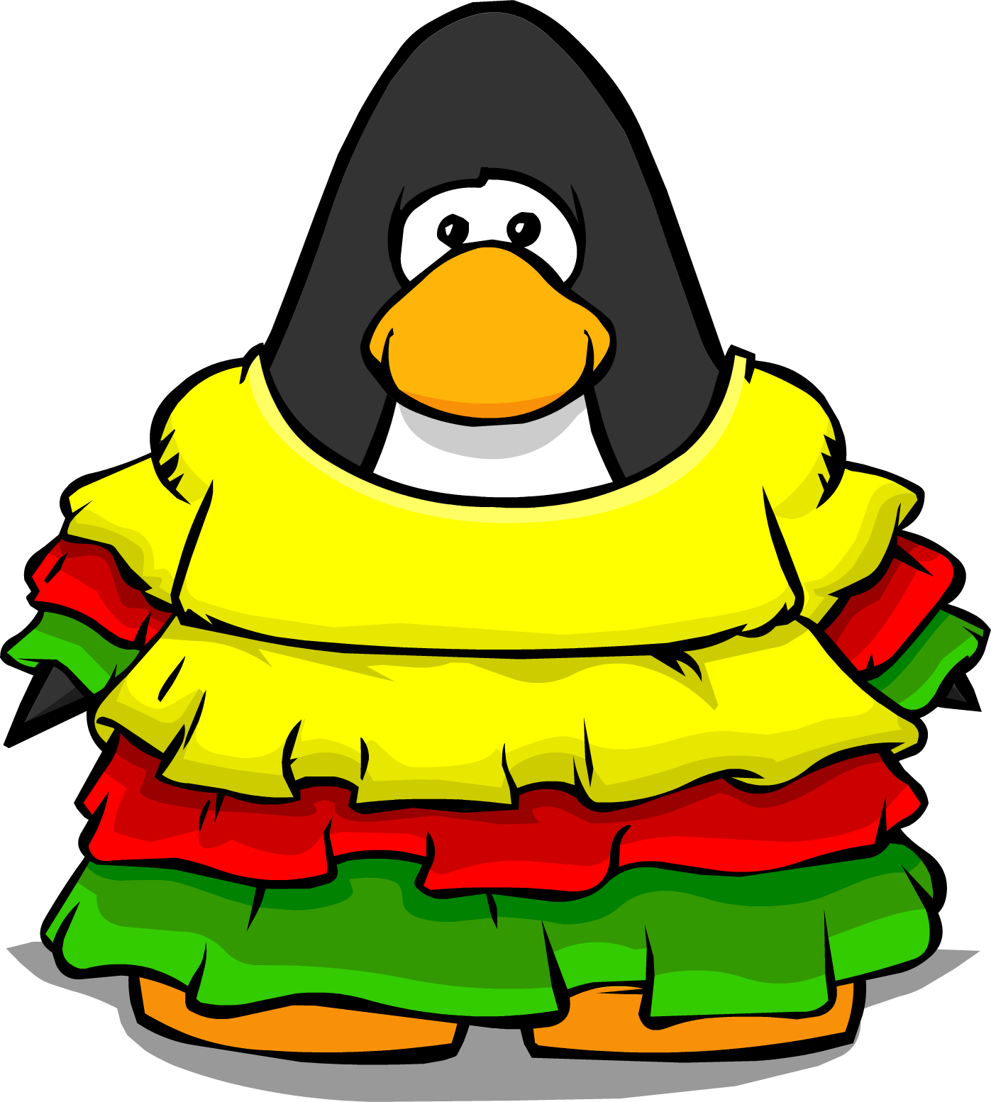 Flamenco Dress Pc - Club Penguin (1397x1554), Png Download