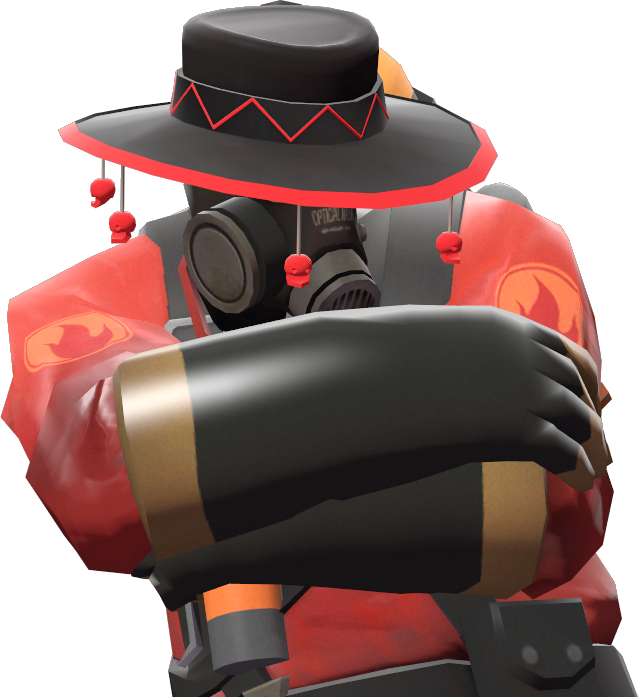 Flamboyant Flamenco - Tf2 Pyro Hat (638x697), Png Download