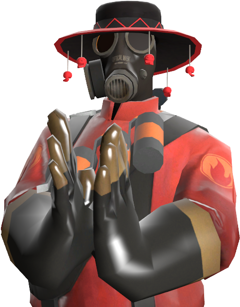 22, 14 October 2011 - Pyro Rainblower Taunt Gif (543x650), Png Download