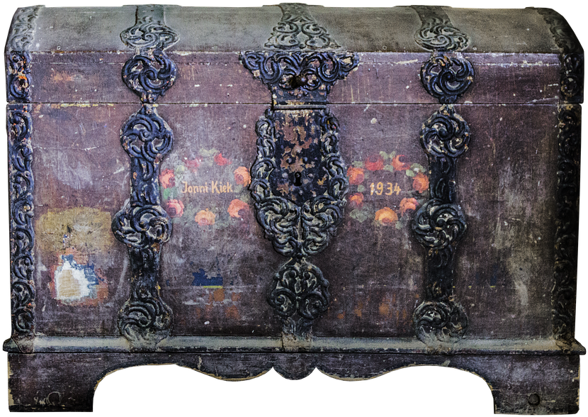 Chest,wooden Chest,old Furniture,wood - Chest (500x352), Png Download