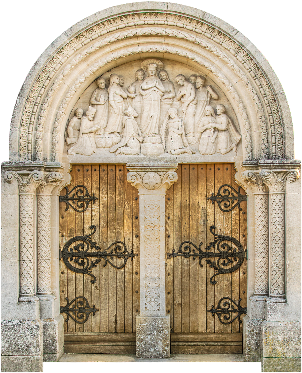 Door,gate,wood,portal - Puerta Castillo (1054x1280), Png Download