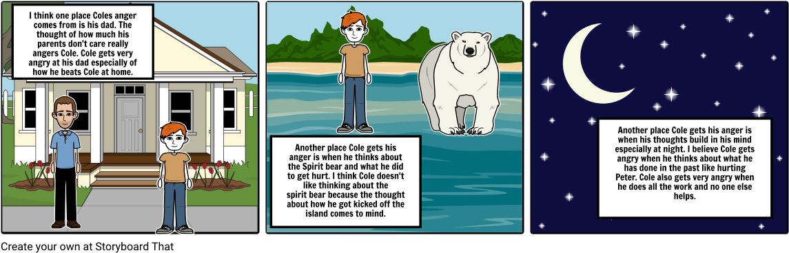 Touching Spirit Bear - Storyboard (1164x385), Png Download