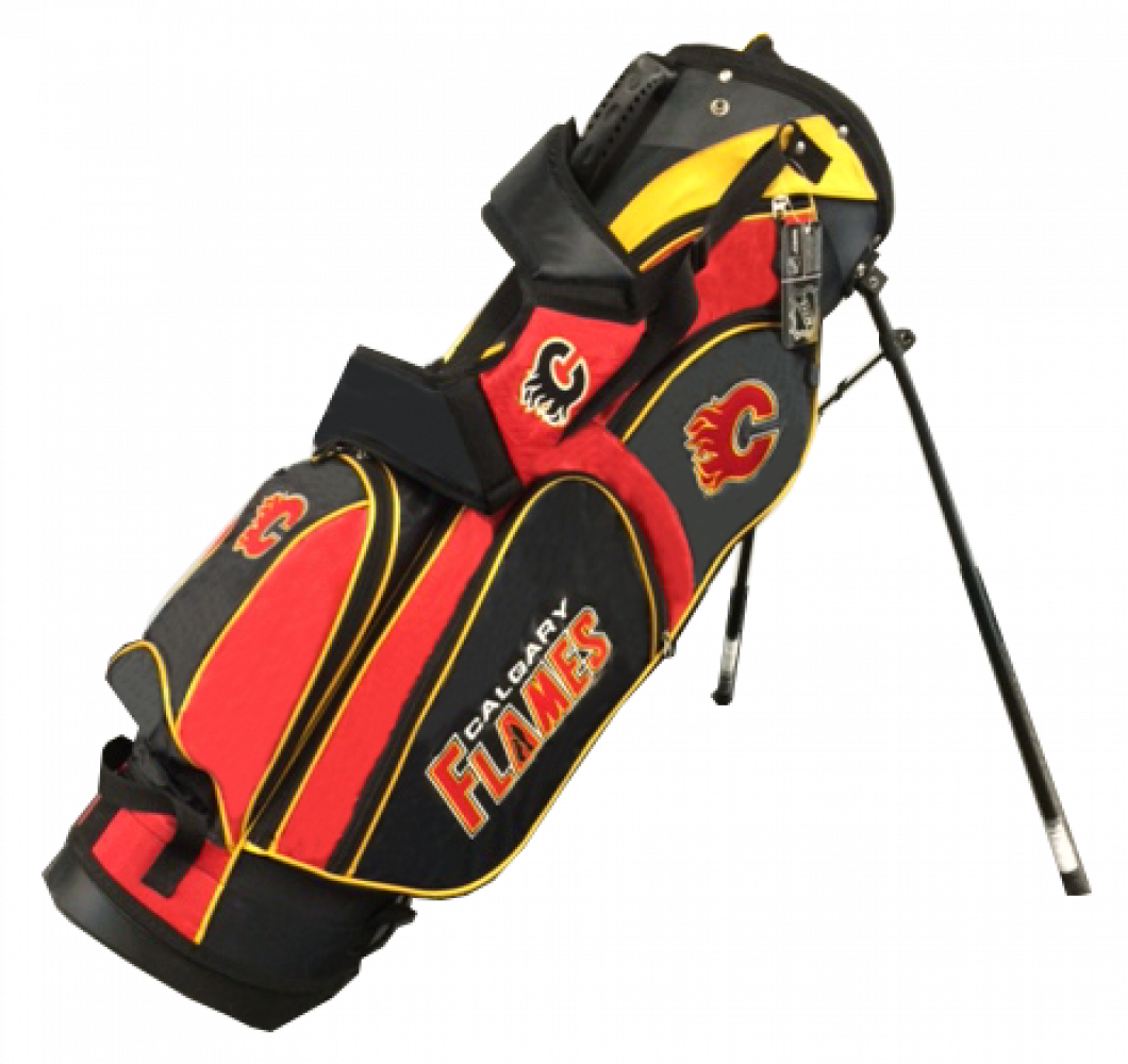 Calgary Flames Stand Golf Bag - Fremont Die Nhl Calgary Flames Seat Belt Pads (1060x1000), Png Download