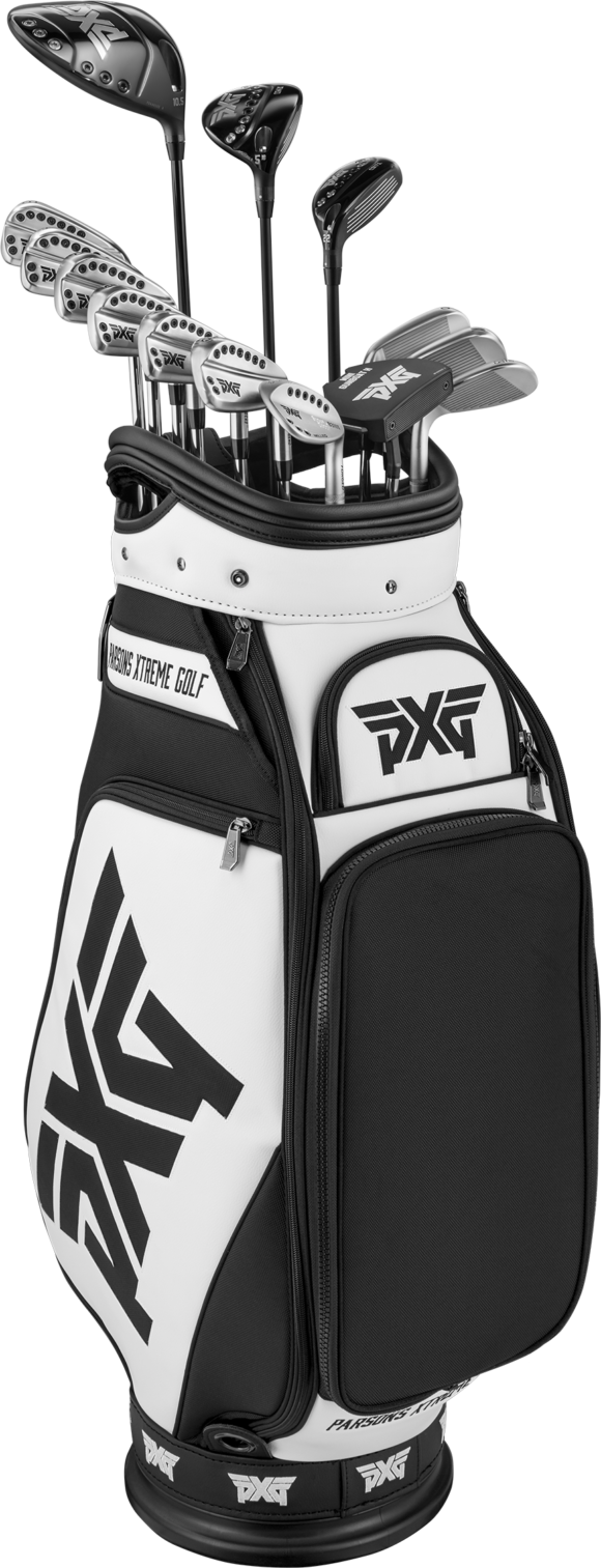 Pxg Gen2 Bag Of Clubs White2 - Pxg (580x1513), Png Download
