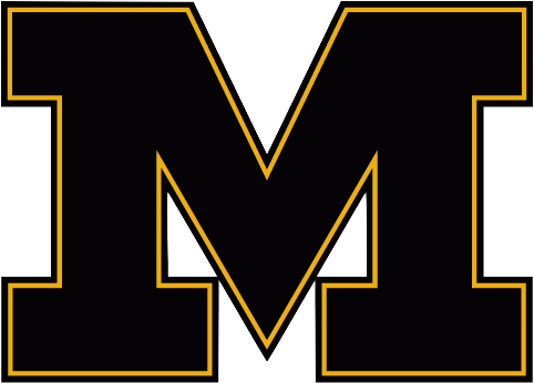 Michigan Block M Football Logo Clipart - Mizzou Tigers (482x346), Png Download