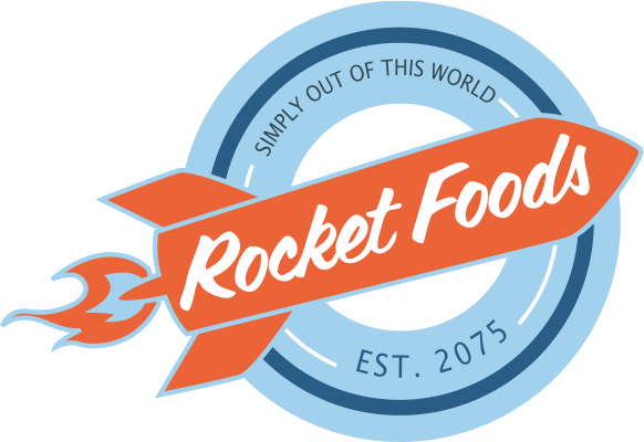 Logo - Rocket Foods Logo (582x400), Png Download
