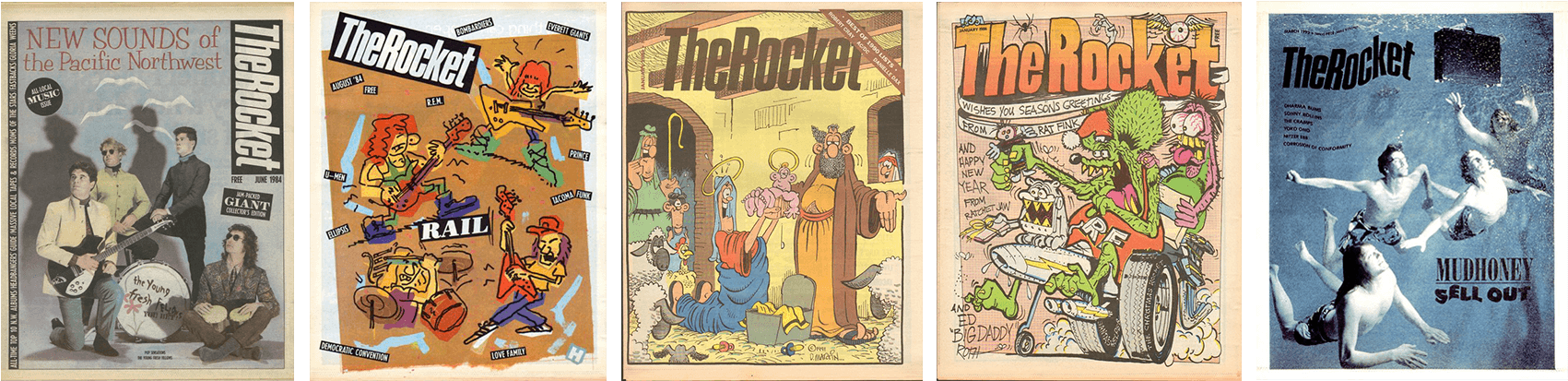 A Sample Of Rocket Covers That Chantry Art Directed - Comics (1700x454), Png Download