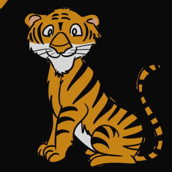 Tigerclip (600x602), Png Download