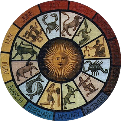Zodiac Wheel (400x400), Png Download