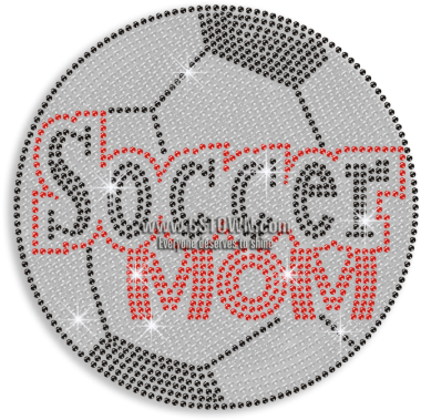 Magic Show Soccer Mom Iron On Rhinestud Rhinestone - Clothes Iron (450x450), Png Download