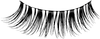 Pre-glued False Eyelashes - Fake Eyelashes Transparent Png (400x450), Png Download