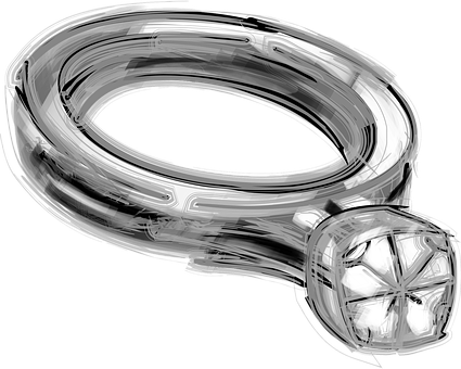 Diamond Ring Engagement Love Wedding Jewel - Ring (425x340), Png Download