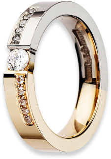 Classic Sandra-380x379 - Scandinavian Wedding Ring (380x379), Png Download