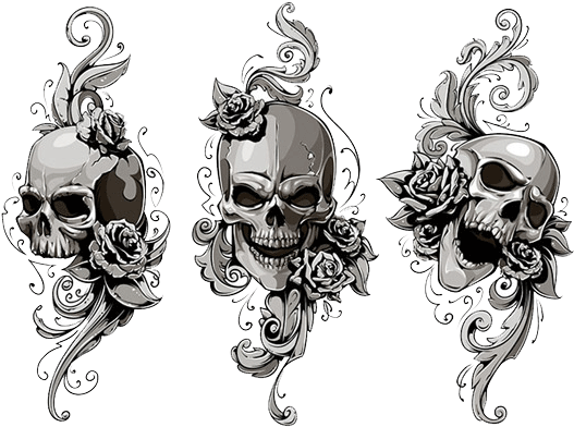 Did You Know - Skull Tattoo Transparent (600x455), Png Download