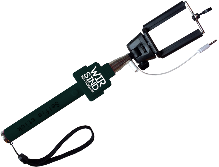 Selfie Stick With Cable - Selfie Stick Logo Png (800x600), Png Download