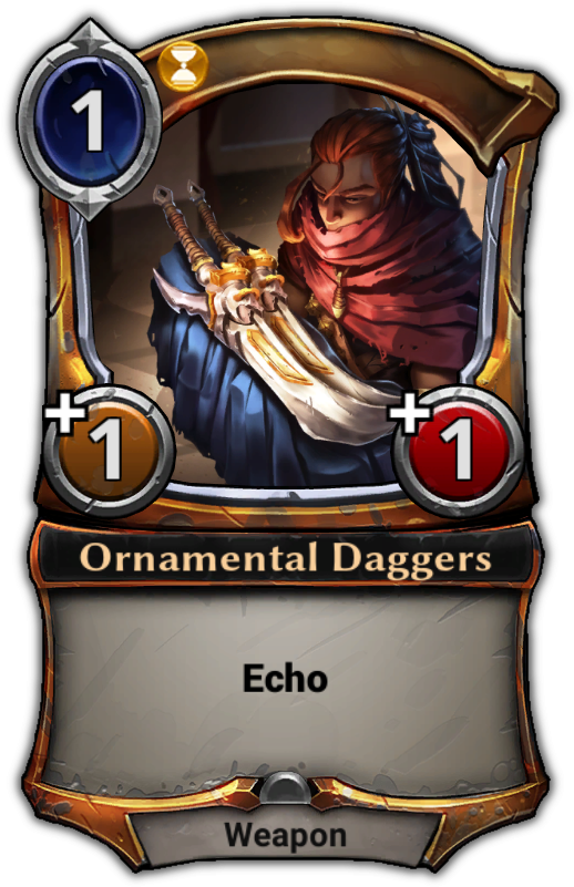 Ornamental Daggers - Azindel The Wayfinder (529x801), Png Download