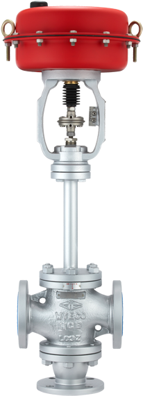 Diaphragm Type 3-way Control Valve - Control Valve 3 Way (398x600), Png Download