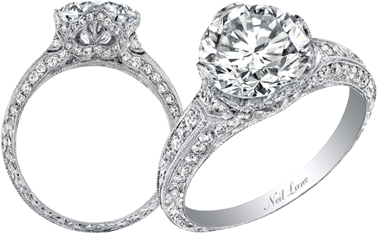 Anillos De Compromiso Png - Neil Lane Engagement Ring R06287 (550x350), Png Download