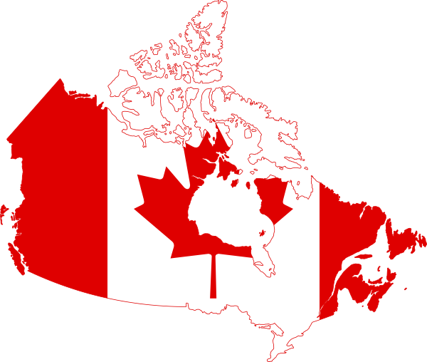 Canada Map Clip Art (600x508), Png Download