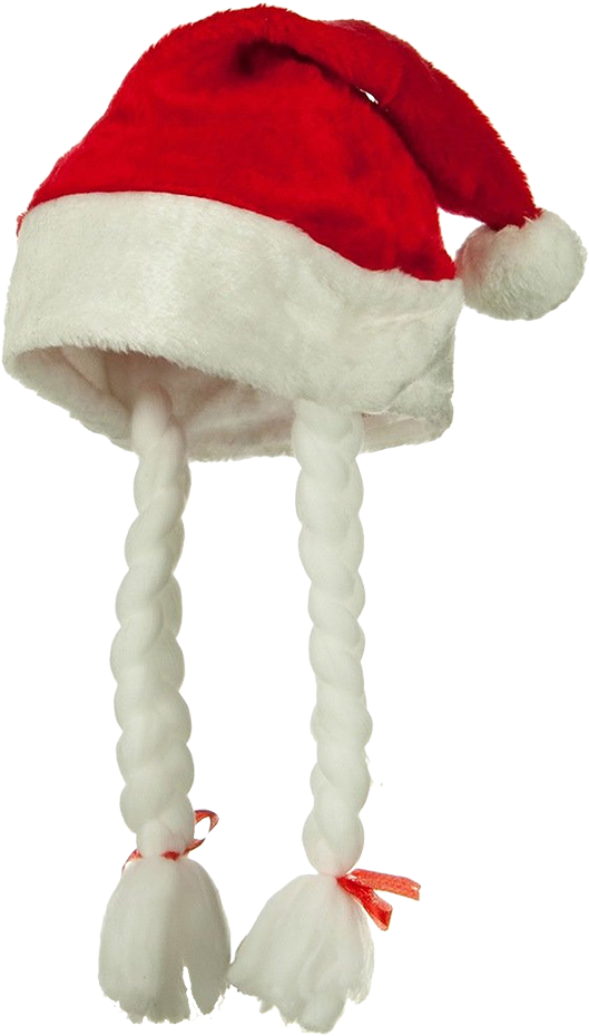 Clique Para Ver Mais Pngs De Natal - X-mas Hat-pigtails Osfm (550x934), Png Download