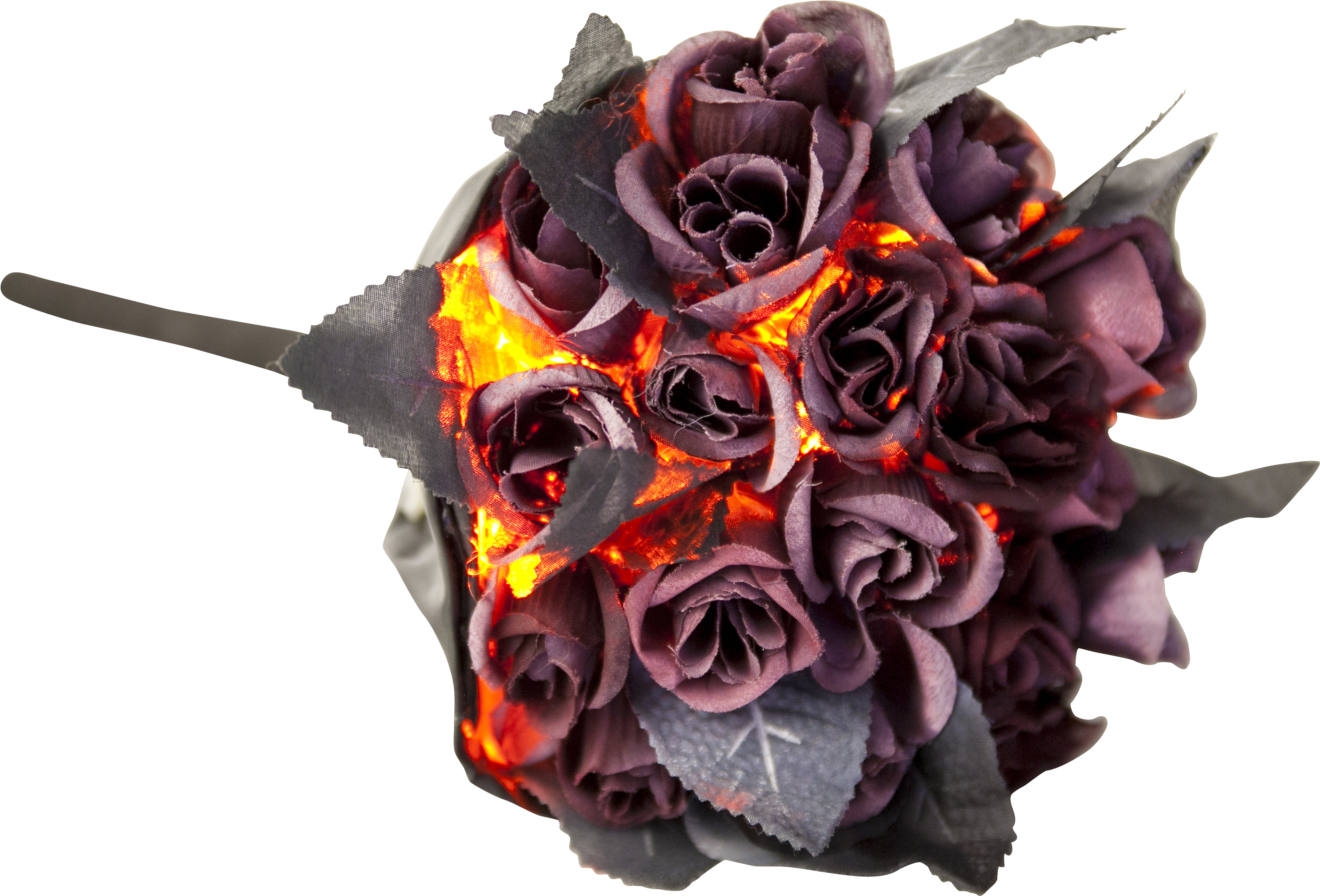 Blood Red Lighted Flower Bouquet Mc0020 - Blood Red Lighted Flower Bouquet (case Of 6) Mc0020 (4500x3000), Png Download